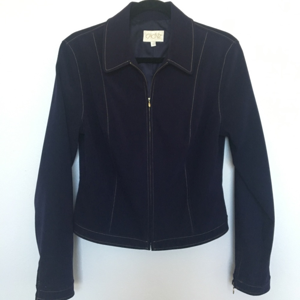 Cache Jacket, Plum, zipper front, size M